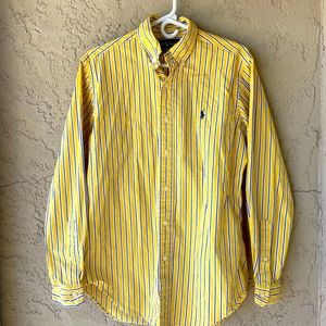 Mens Ralph Lauren Striped Button Down Shirt Size S